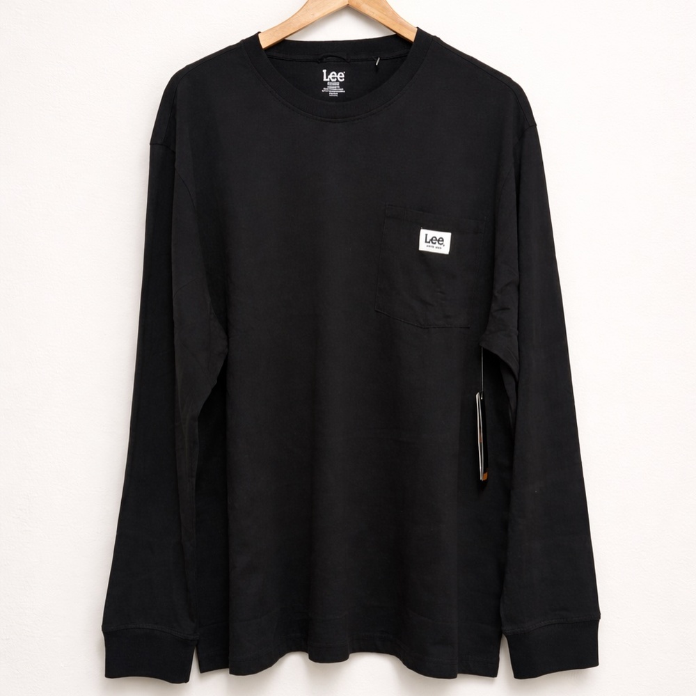 Lee Black Long Sleeve Pocket Tee – Classic Fit